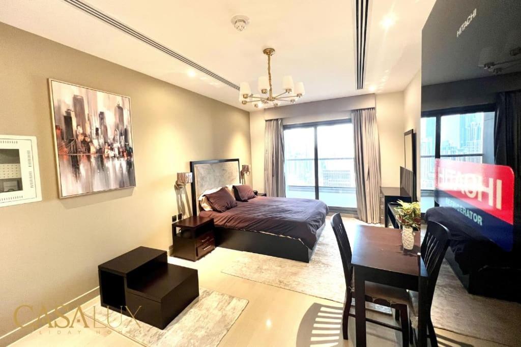 Lovely Big Studio W/ Burj Khalifa View In Downtown 迪拜 外观 照片